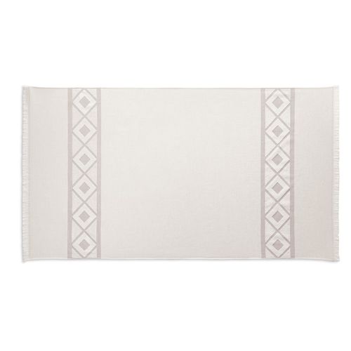 MALEK. Multifunctionele badhanddoek (350g/m²) van licht en resistent katoen (85%) en gerecycleerd katoen (15%)