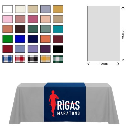 Chemin de table en tissu de qualité supérieure (100x200cm)