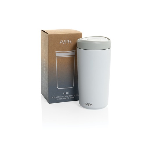 Avira Alix RCS recycled staal klik beker 400ML