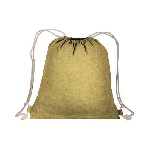 150g/m2 recycled cotton drawstring backpack