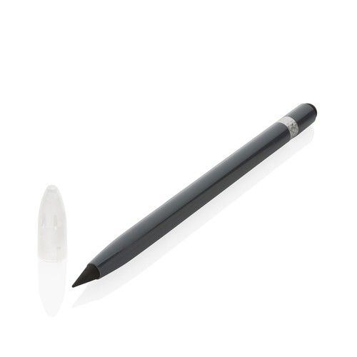 Aluminium inkless pen with eraser