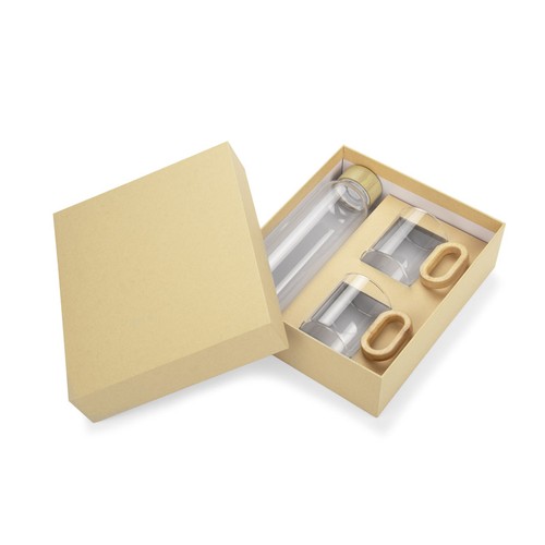 Drink set with bamboo elements TRINKLA
