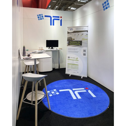 Floor mats for trade fairs and showrooms