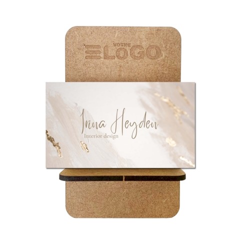 Support Carte de visite en Bois - France