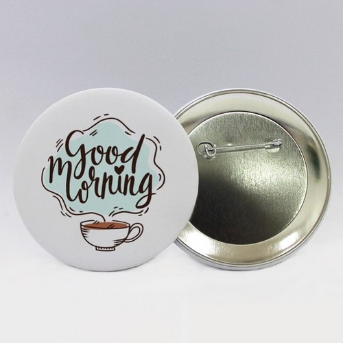 Badge EPINGLE rond Brillant 32 mm