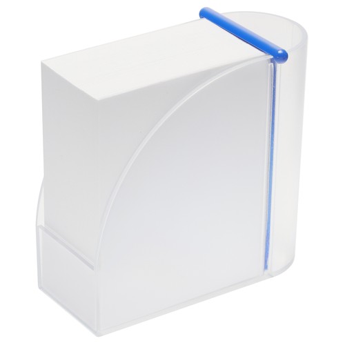 Design memo block holder with integrated organizer