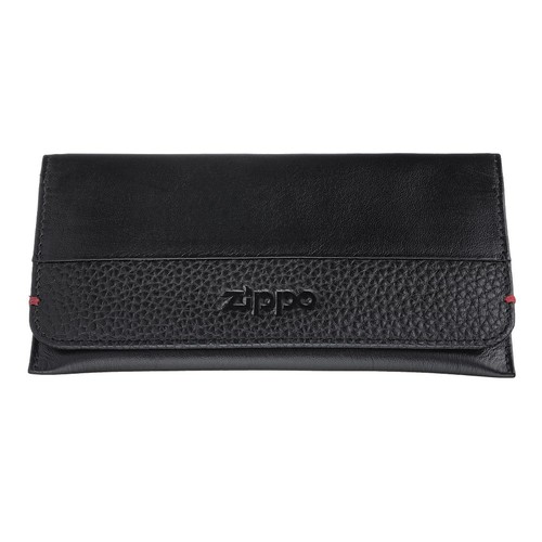 Zippo Nappa Bi-Fold Tobacco Pouch Black