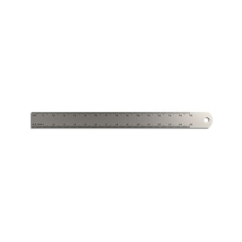 170x15MM STAINLESS STEEL RULER WITH SUSPENSION HOLE