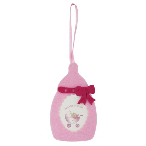 FAVOR BABY BOTTLE TEXTILE PINK