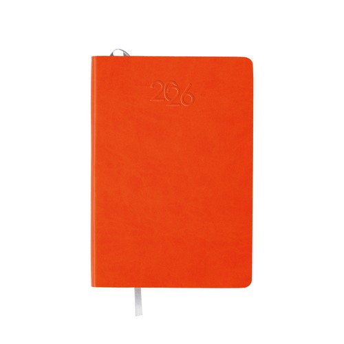 2026 daily planner with soft cover in thermo-reactive PU