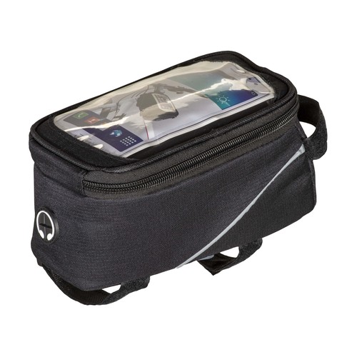 600D polyester bicycle bag with mobile holder
