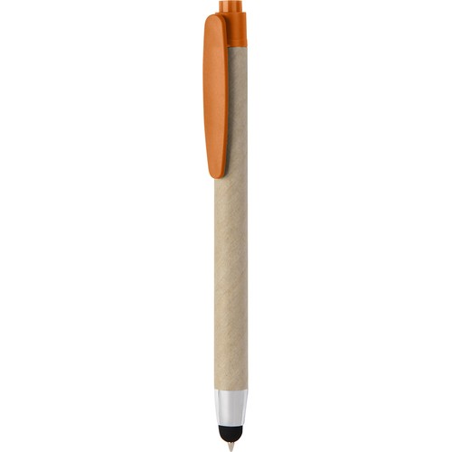 BOLÍGRAFO CON PANTALLA TÁCTIL FABRICADO EN PLÁSTICO Y CARTÓN RECICLADO