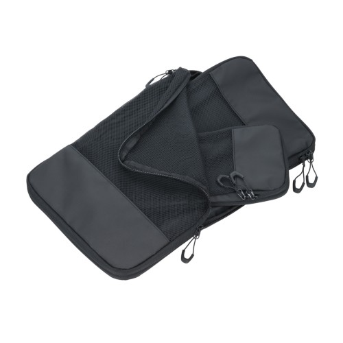 Black Packing Cubes TROIKA BLACK PACKING CUBES