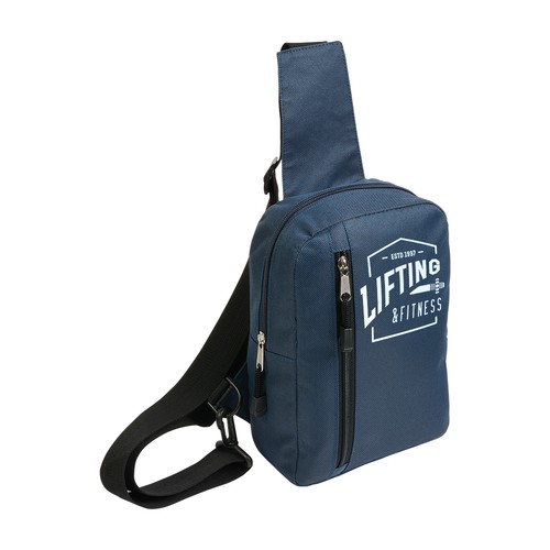 600D polyester man bag with adjustable shoulder strap for both the left and right shoulder