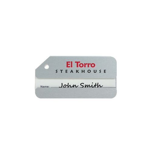 Aluminum Luggage Tag Silver