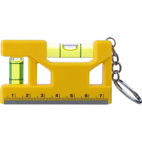 Recycled ABS spirit level keychain Indira