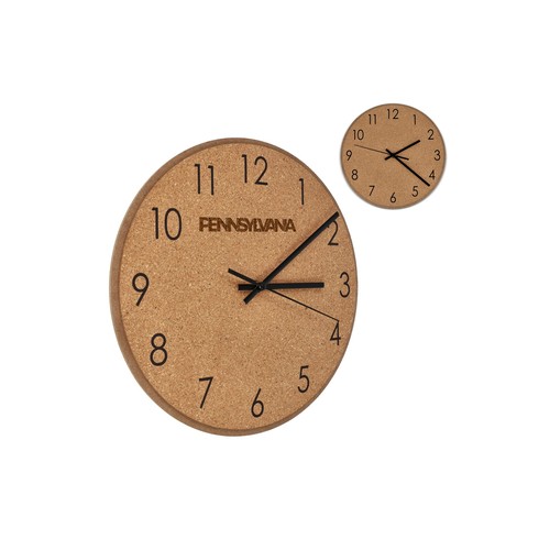 Cork wall clock