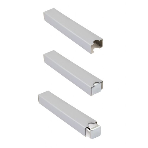 BOX ALUMINIUM SQUARE CHROMED - NO PEN