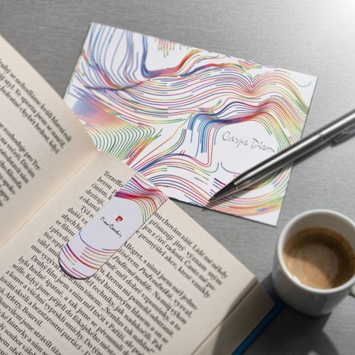 Set of magnetic bookmark and postcard LIBRO