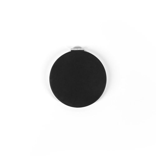 FREYA. Dubbelzijdige ronde spiegel met matte PU-buitenkant