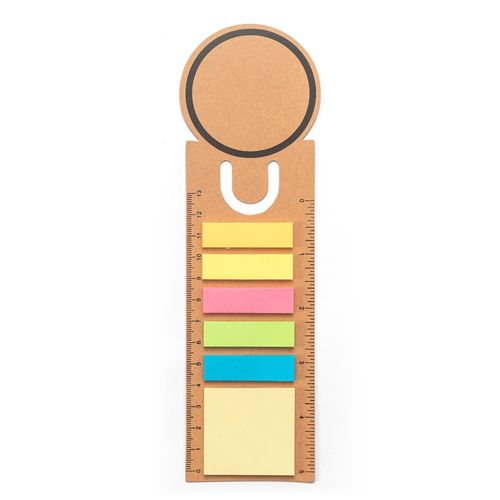 SAWYER. 3-in-1 kantoorset, gemaakt van 100% gerecycled papier, met een ronde bovenkant en zwarte opdruk rondom