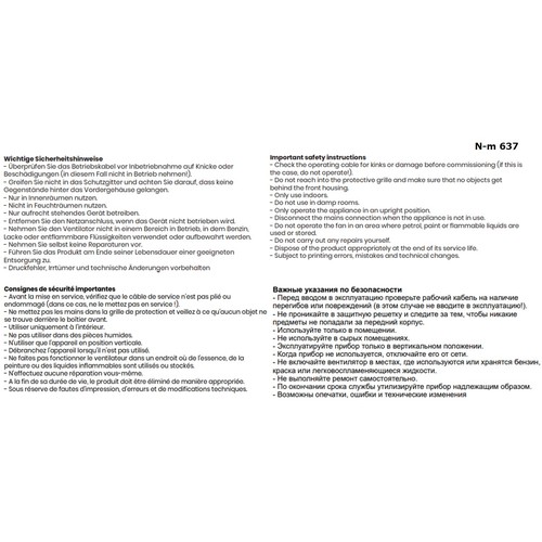 BREEZE table fan with USB connection