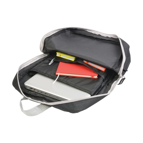 600D polyester laptop backpack with 2 pockets. Padded back and straps