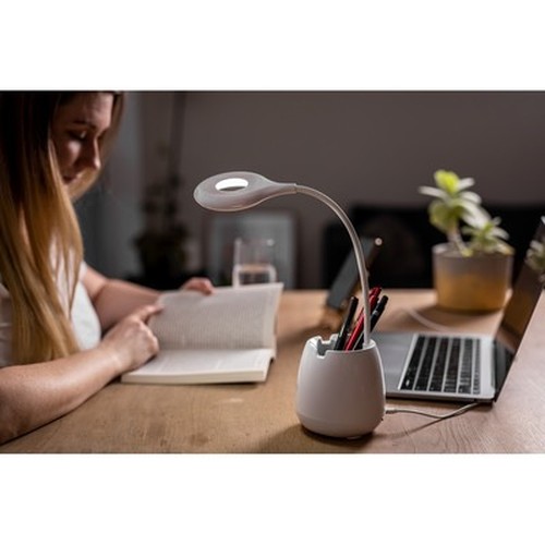 Desk lamp, wireless speaker 3W, phone stand, pen holder | Asar