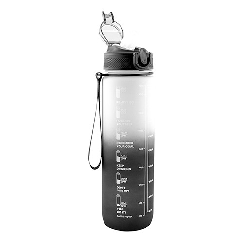 1-liter bottle with capacity print to encourage da Cisto