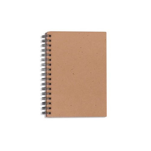 Cahier à spirale en papier semences