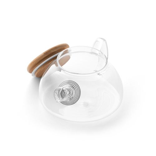 SNEAD. Czajnik ze szkła borokrzemianowego bambusową pokrywką 750 ml