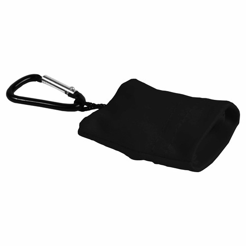 Snap hook keychain with foldable polyester microfibre screen/lens cleaning cloth