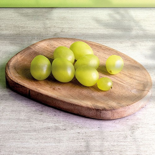 Oval tray made with acacia wood Cerea