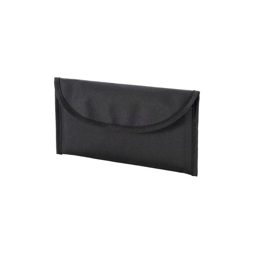 600D polyester document pouch with two pockets and velcro closure