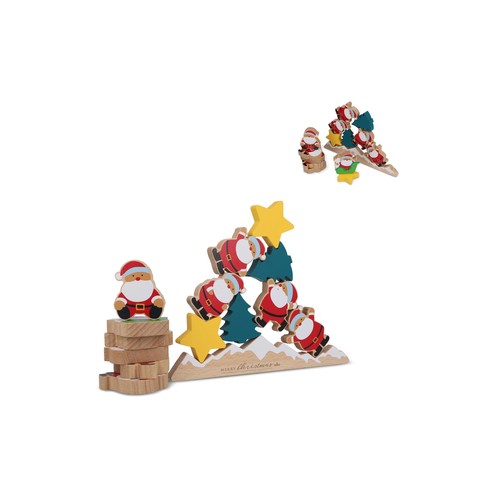 InSideOut Wooden Santa balancing game