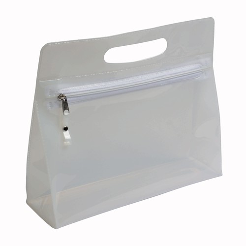 Belleza en PVC con cierre de cremallera y asa