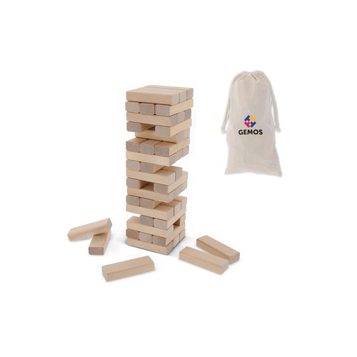 Drewniana gra w układanie wieży