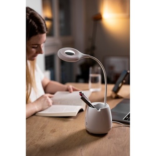 Desk lamp, wireless speaker 3W, phone stand, pen holder | Asar