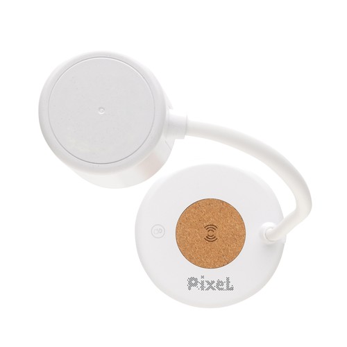 Zenara RCS recycled plastic and cork 15W wireless desk lamp