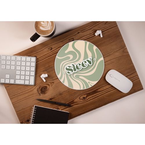 BLAIR ROUND. Round shaped mouse pad with rubber base