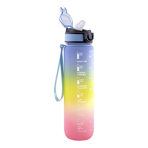 1-liter bottle with capacity print to encourage da Cisto