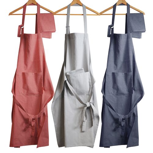 Apron and cloth set STRIPCOOK