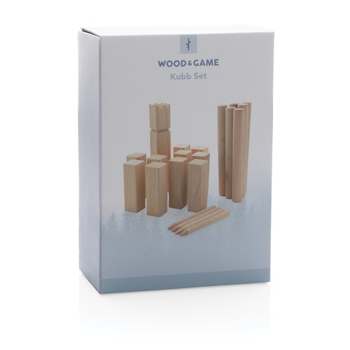 Wooden kubb set