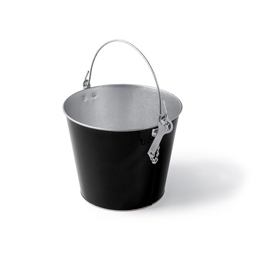 Seau en métal avec décapsuleur, 6L Monastier