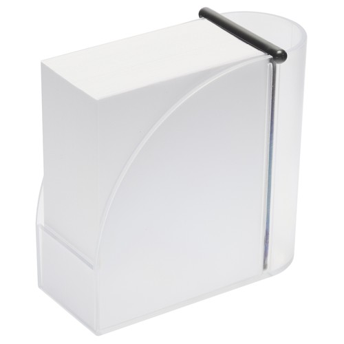 Design memo block holder with integrated organizer