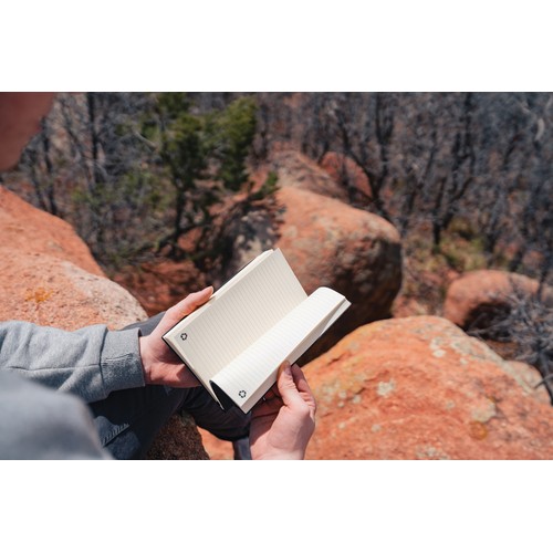 A5 GRS recycled leather notebook