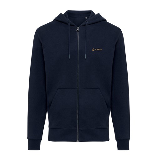 IQONIQ Abisko gerecycled katoen hoodie met rits