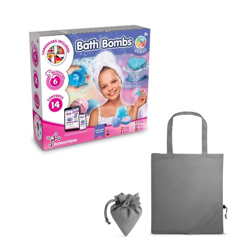 Bath Bombs Kit V. Juguete educativo suministrado con una bolsa de regalo plegable de 190T