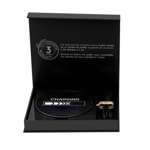 15W leather wireless base