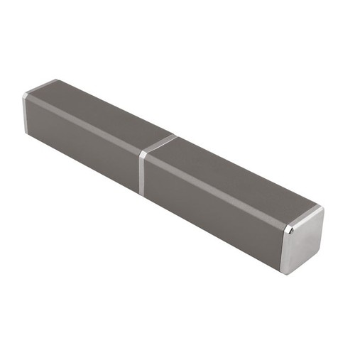 ALUMINIUM BOX  SQUARED GREY - NO PEN